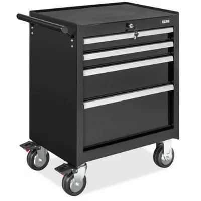Uline Tool 4 Drawer, Black H8945BL Uline