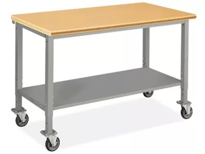 Mobile HeavyDuty Packing Table 60 x 30", Composite Wood Top H9005
