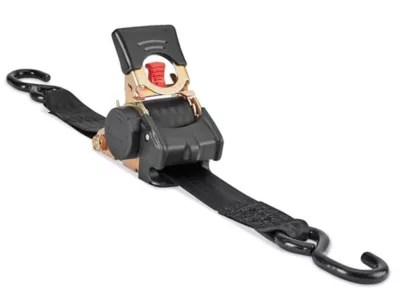 Uline Retractable Ratchet TieDowns SHook, 2" x 10', 3,300 lb