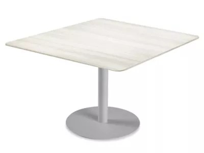 Deluxe Café Table - 42 x 42", White Wood H-9719W - Uline