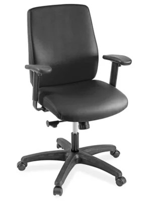 Vinyl Task Chair with Adjustable Arms H9727 Uline