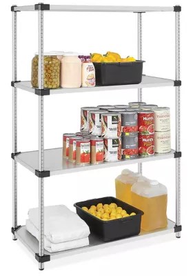 Solid Stainless Steel Shelving in Stock ULINE.ca
