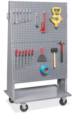 Pegboard Carts, Rolling Pegboards, Mobile Pegboards in Stock ULINE