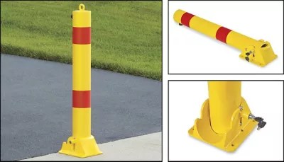 Folding Bollards, Fold Down Safety Bollards in Stock Uline.ca