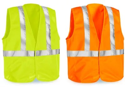 Solid HiVis Safety Vest in Stock ULINE