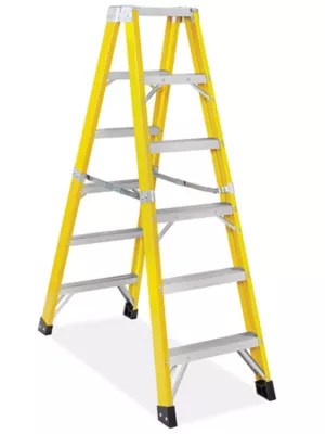 Fiberglass Twin Step Ladders in Stock Uline.ca