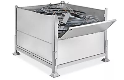 Collapsible Steel Bulk Container in Stock ULINE.ca