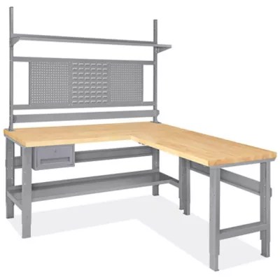 Steel LShaped Workbenches in Stock ULINE
