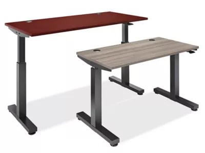 Pneumatic Adjustable Height Desks in Stock ULINE