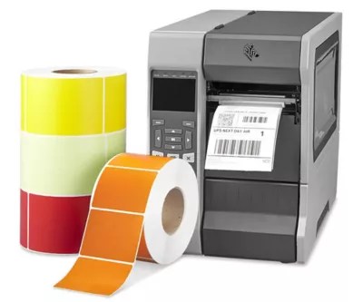 Colored Industrial Direct Thermal Labels in Stock ULINE