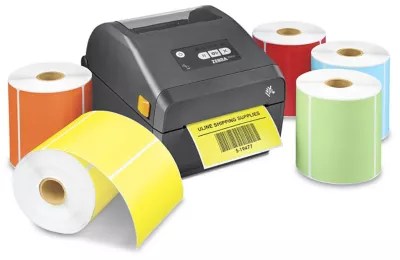 Colored Desktop Direct Thermal Labels in Stock ULINE