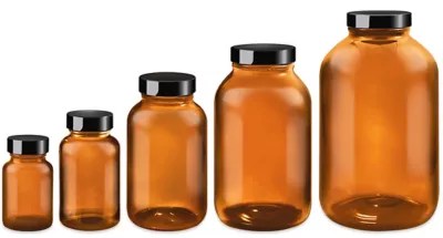 Amber Glass Jars, Amber Jars, Dark Glass Jars in Stock ULINE