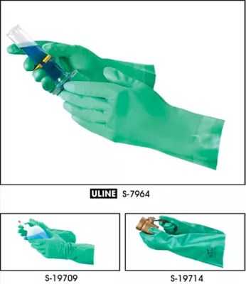 Chemical Resistant Nitrile Gloves, Ansell SolVex® Gloves in Stock