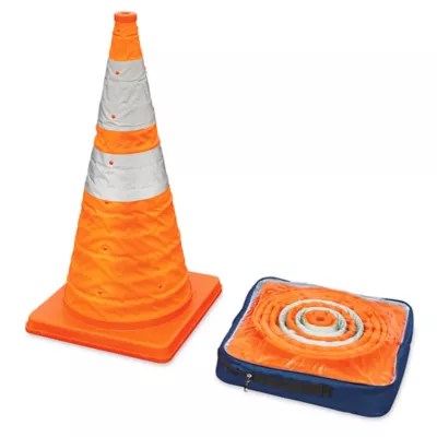 Collapsible Traffic Cones, Lighted Safety Cones in Stock ULINE