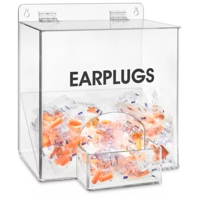 Acrylic Ear Plug Dispensers in Stock ULINE