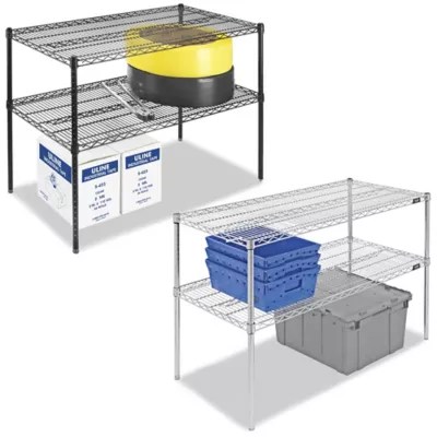 TwoShelf Adjustable Wire Shelving in Stock ULINE