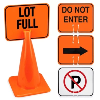 Traffic Cone Signs in Stock ULINE