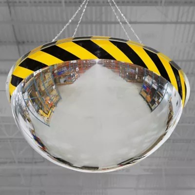 FullDome Warning Safety Mirror in Stock ULINE