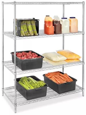 Epoxy Wire Shelving in Stock ULINE