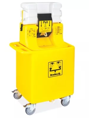 Bradley® Mobile Eyewash Station in Stock Uline
