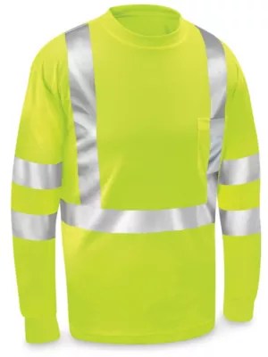 HiVis Long Sleeve Safety Shirts in Stock ULINE