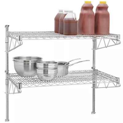 WallMount Stainless Steel Shelving in Stock Uline.ca