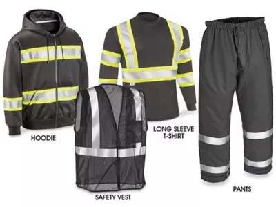 Black HiVis Clothing in Stock Uline.ca
