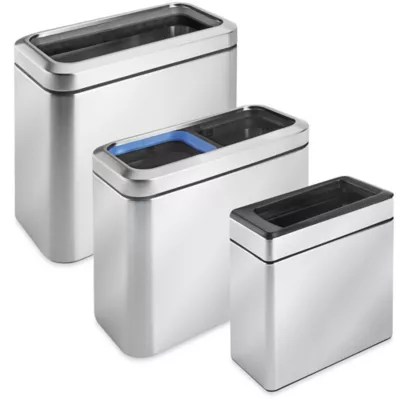 Stainless Steel Office Trash Cans in Stock Uline.ca