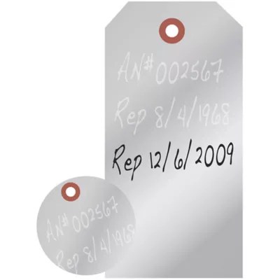 Aluminum Tags, Aluminum Write On Tags in Stock ULINE