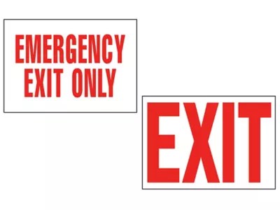 Exit Signs in Stock ULINE