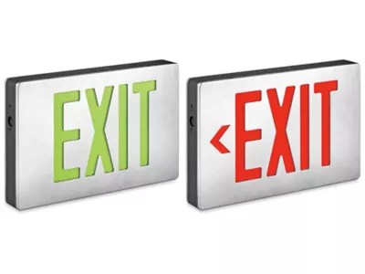 Aluminum HardWired Exit Signs in Stock ULINE.ca