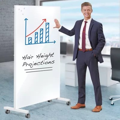 Glass Dry Erase Partition in Stock ULINE.ca