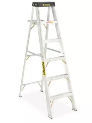 Aluminum Step Ladder - 10' H-5620 - Uline