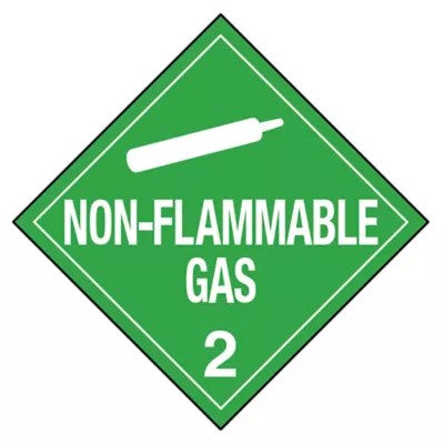Hazard Class 2 DOT Placards in Stock ULINE