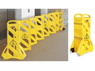 Rubbermaid® Mobile Safety Barriers in Stock ULINE