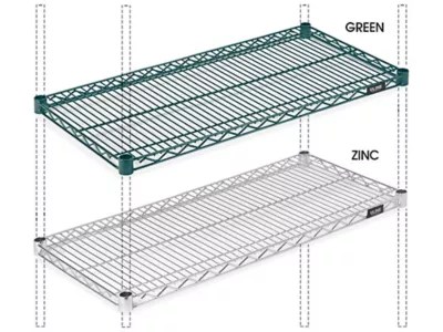 Epoxy Wire Shelving Additional Shelves in Stock ULINE