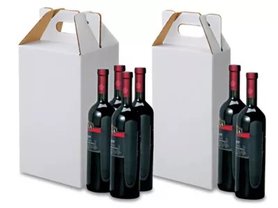 Wine Totes, Cardboard Wine Totes in Stock ULINE