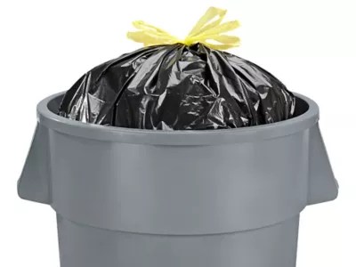 Drawstring Trash Bags, Drawstring Trash Liners in Stock ULINE