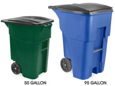 Recycling Bin with Wheels, Recycling Container on Wheels in Stock ULINE