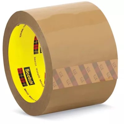 3M 373 Carton Sealing Tape 3" x 55 yds, Tan S10156 Uline