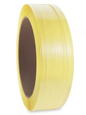 Uline Poly Strapping - 1/2" x .024" x 7,200', Yellow S-1029 - Uline