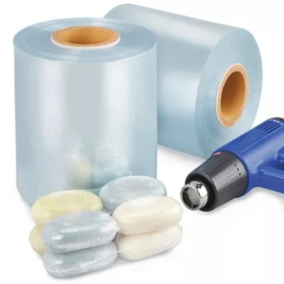 Uline PVC Shrink Film Roll 75 gauge, 8" x 2,000' S10410 Uline