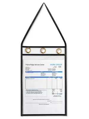 Deluxe Job Ticket Holders 9 x 12", Black S10508BL Uline