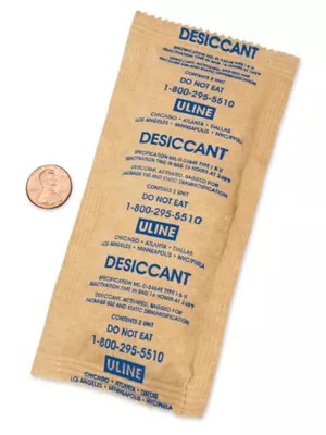 Kraft Bag Clay Desiccants Unit Size 2, 5 Gallon Pail S1059 Uline