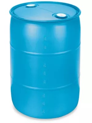 Plastic Drum 55 Gallon, Closed Top S10757 Uline