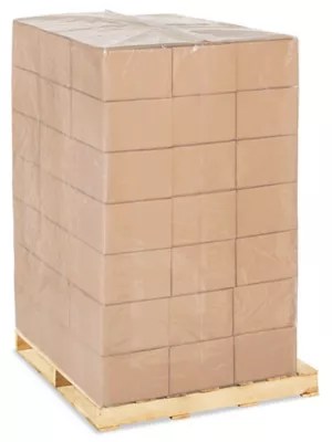 44 x 36 x 80" 4 Mil Clear Heavy Duty Pallet Covers S11101 Uline