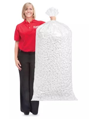Uline UPSable Peanuts White AntiStatic, 7 Cu. Ft. Bag S1128 Uline