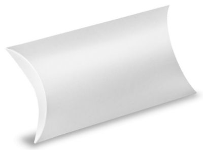 Pillow Boxes 7 x 5 1/2 x 2", White Gloss S11518W Uline