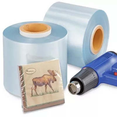 Uline PVC Shrink Film Roll 75 gauge, 6" x 2,000' S11529 Uline
