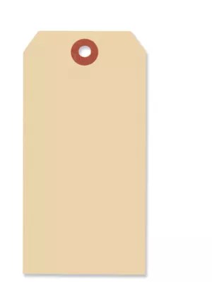 Manila Shipping Tags 6, 5 1/4 x 2 5/8", Plain S1152PLAIN Uline